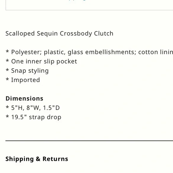 Anthropologie Sequin Scalloped Clutch Bag Pink - Picture 4 of 4